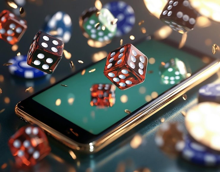 Meja baccarat dengan tata letak kartu yang jelas